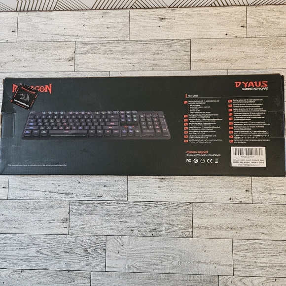 Redragon K509 DYAUS 7 Colors Backlit Gaming Keyboard - Picture 3 of 5